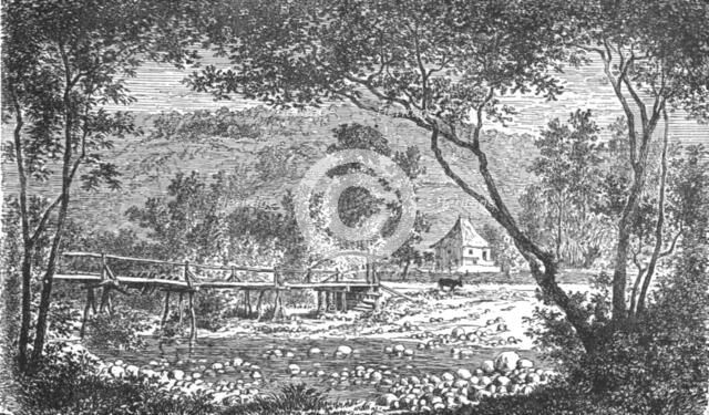 'Bridge in the Szill Valley; A Visit to the Danubian Principalities', 1875. Creator: Unknown.