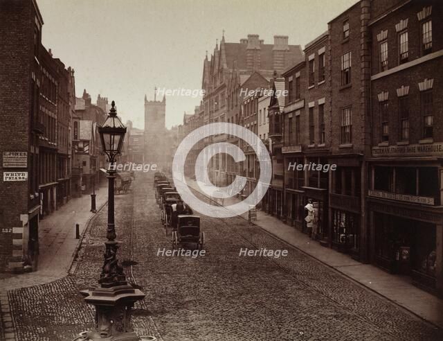 Bridge Street, Chester, 1865. Creator: Augustus Kelham (British, 1819-1897).