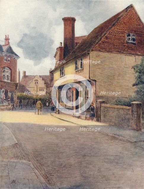 'Bridge Street Corner, Godalming', 1911, (1914). Artist: James S Ogilvy.