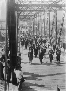 Bridge to Mexico, between c1915 and c1920. Creator: Bain News Service