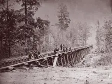 Bridge. U.S. Military Railroad at City Point, 1861-65. Creator: Andrew Joseph Russell