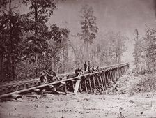 Bridge. U.S. Military Railroad at City Point, 1861-65. Creator: Andrew Joseph Russell