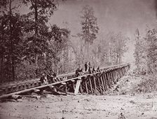 Bridge. U.S. Military Railroad at City Point, 1861-65. Creator: Andrew Joseph Russell