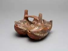 Bridge Vessel in the Form of a Pair of Interlocked Fish, 180 B.C./A.D. 500. Creator: Unknown