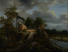 Bridge with a Sluice, about 1648-1649. Creator: Jacob van Ruisdael