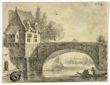 Bridge with House, n.d. Creator: Unknown