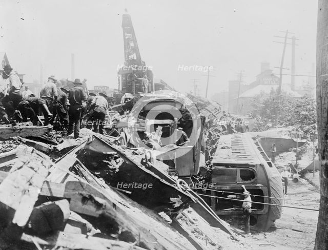 BRIDGEPORT wreck, between c1910 and c1915. Creator: Bain News Service.