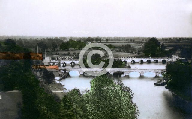 Bridges at Stratford-upon-Avon, Warwickshire, 1926.Artist: Cavenders Ltd
