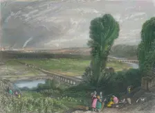 Bridges of St. Cloud and Sevres c1835. Creator: J Radclyffe