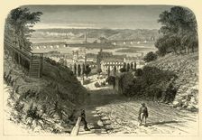 Bridges on the Mississippi, at Dubuque 1874. Creator: John Filmer