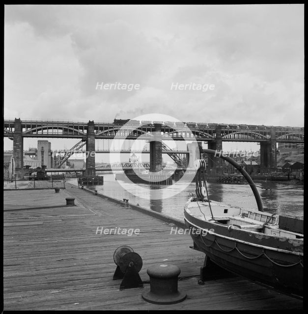 Bridges over the River Tyne, Newcastle upon Tyne, c1955-c1980. Creator: Ursula Clark.