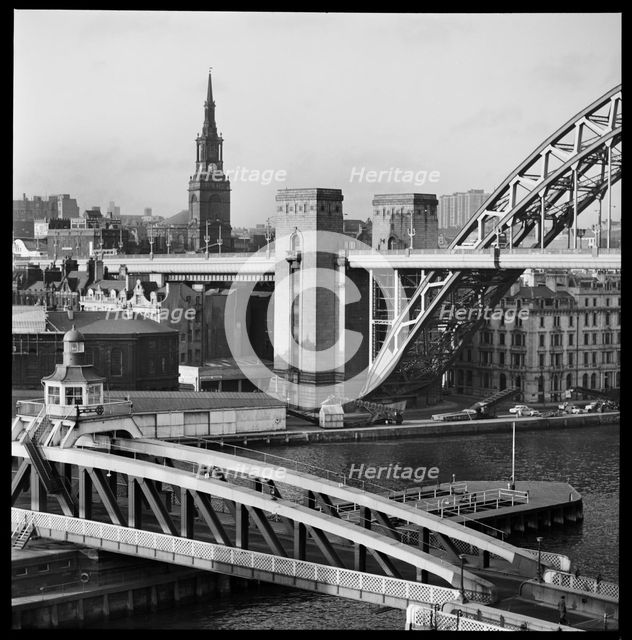 Bridges over the River Tyne, Newcastle upon Tyne, c1955-c1980. Creator: Ursula Clark.