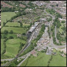 Bridgnorth Railway Station on the private Severn Valley Railway, Shropshire, 1992. Creator: Aerofilms