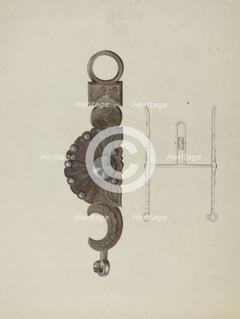 Bridle Bit, c. 1936. Creator: Gerald Transpota.