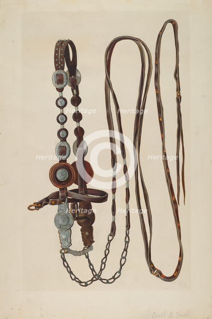 Bridle, c. 1938. Creator: Cecil Smith.