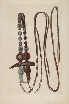Bridle, c. 1938. Creator: Cecil Smith