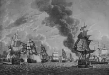 Bridport off L'Orient c1796. Artist: Robert Dodd
