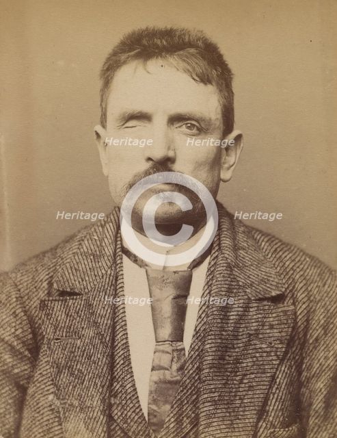 Briet. Albert, Louis. 44 ans, né à Lyon (Rhône). Boulanger. Anarchiste. 4/3/94., 1894. Creator: Alphonse Bertillon.