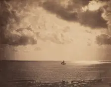 Brig upon the Water, c1856. Creator: Gustave Le Gray