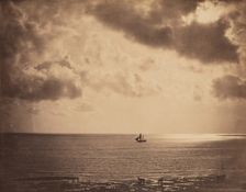Brig upon the Water, c1856. Creator: Gustave Le Gray