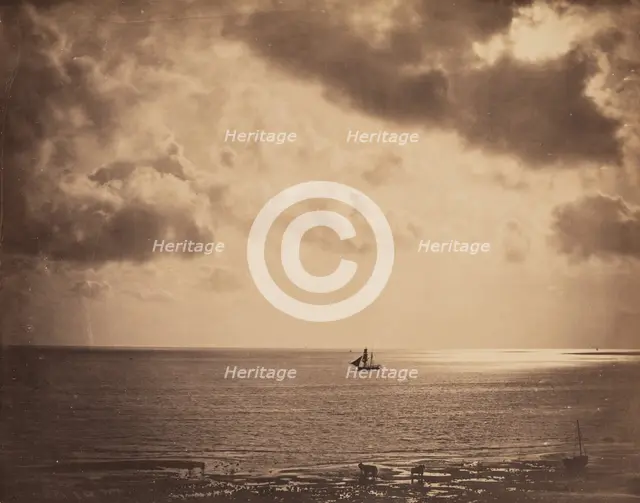 Brig upon the Water, c1856. Creator: Gustave Le Gray.