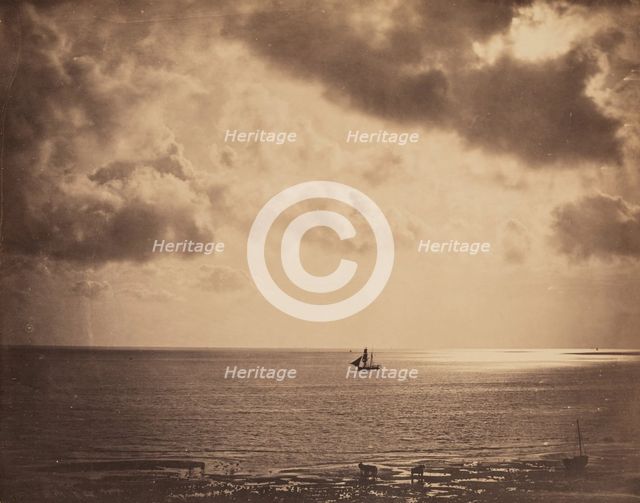 Brig upon the Water, c1856. Creator: Gustave Le Gray.