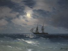 Brig Mercury. Artist: Aivazovsky, Ivan Konstantinovich (1817-1900)
