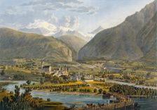 Brig on the Rhone, Bernese Alps, Switzerland, 1819. Creator: Swiss School (19th Century)