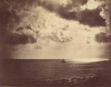 Brig on the Water, 1856. Creator: Gustave Le Gray