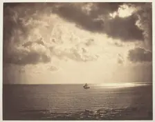 Brig on the Water, 1856. Creator: Gustave Le Gray