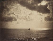 Brig On The Water, 1856. Creator: Gustave Le Gray