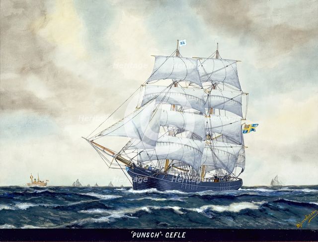 Brig Punch, (c1860s).  Creator: B Lundstrom.