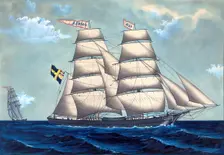 Brig Sophia af Gavle, (1870s). Creator: Lars Petter Sjostrom