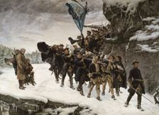 Bringing Home the Body of King Karl XII of Sweden, 1884 / 1878. Creator: Gustaf Cederström
