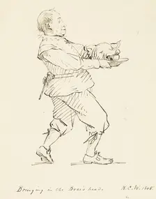 Bringing in the Boar's Head, 1845. Creator: Richard Caton Woodville