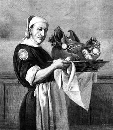 "Bringing In The Boar's Head," by H. S. Marks, A.R.A., 1871. Creator: William Hollidge