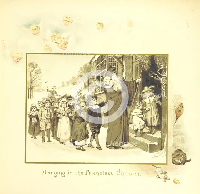 Bringing in the Friendless Children, 1894. Creator: Eliza F. Manning.
