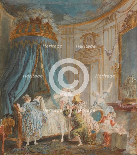 Bringing the Bride to Bed, 1767. Creator: Baudouin, Pierre Antoine (1723-1769).