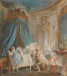 Bringing the Bride to Bed, 1767. Creator: Baudouin, Pierre Antoine (1723-1769)