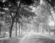Brinkerhoff St. (west from park), Plattsburgh, N.Y., c1907. Creator: Unknown