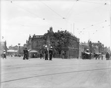Brisbane Corner Queen and Eagle Street/s, c1900s. Creator: Robert Augustus Henry L'Estrange