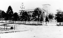 Brisbane General Hospital as seen from Bowen Bridge Road in Herston, c1879. Creator: Unknown