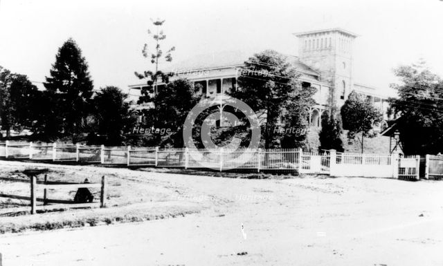Brisbane General Hospital as seen from Bowen Bridge Road in Herston, c1879. Creator: Unknown.
