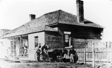 Brisbane General Hospital, George Street, Brisbane, 1865. Creator: Unknown