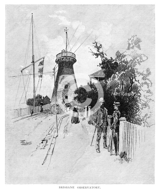 Brisbane Observatory, 1886. Artist: Unknown