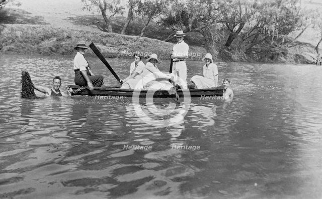 Brisbane River around Toogoolawah, 1928. Creator: Jack Bain.
