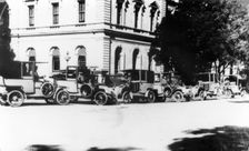Brisbane's First Taxis, 1908. Creator: Unknown