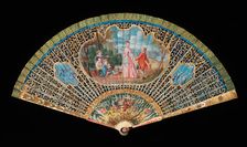 Brisé fan, European, first quarter 18th century. Creator: Unknown
