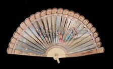 Brisé fan, French, 1800-1810. Creator: Unknown