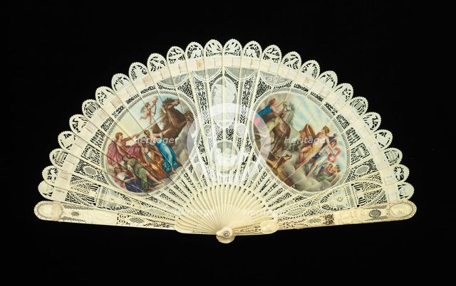 Brisé fan, French, 1800-1810. Creator: Unknown.